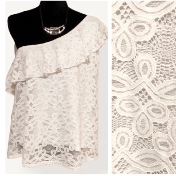 White Lace Top!!! ...like NEW!!! - Picture 4 of 8